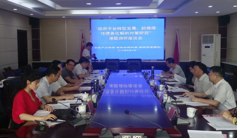 北冰院長(zhǎng)參與“政府平臺(tái)轉(zhuǎn)型發(fā)展，助推隱性債務(wù)化解的對(duì)策研究”課題調(diào)研座談會(huì)